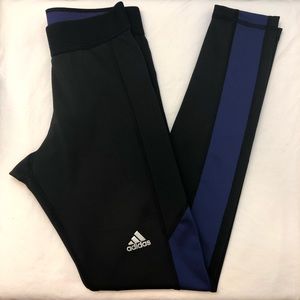 adidas black and purple tights